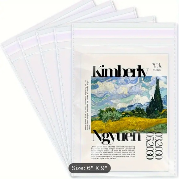 Pack of 100 Clear Resealable Plastic Poly Bags 🆕 - Picture 5 of 6